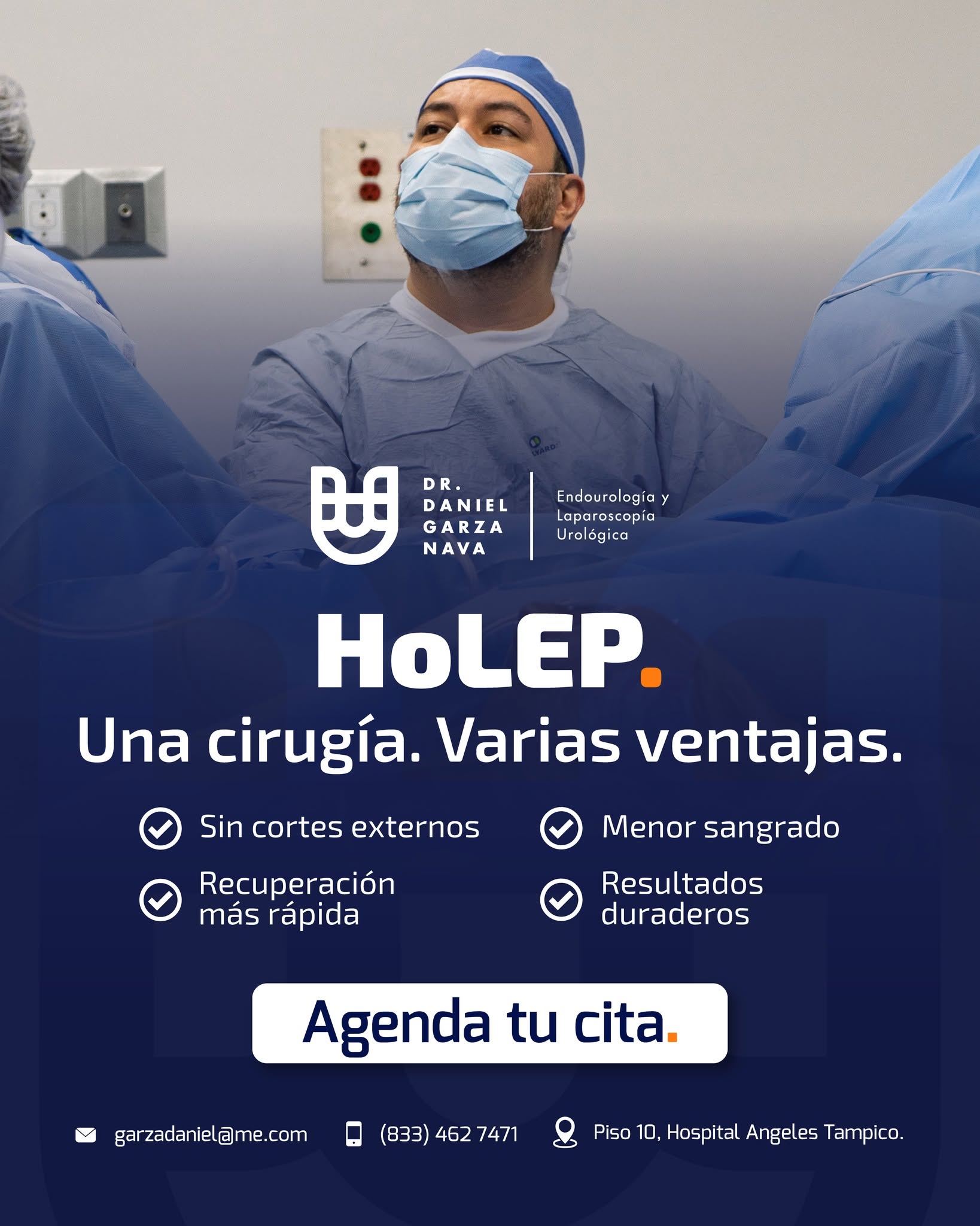 Publicación del Dr. Daniel Garza sobre cirugía de próstata con HoLEP.