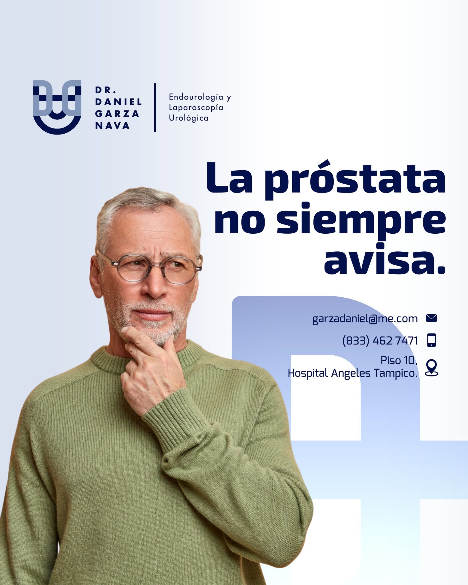 Publicación del Dr. Daniel Garza: La próstata no siempre avisa.